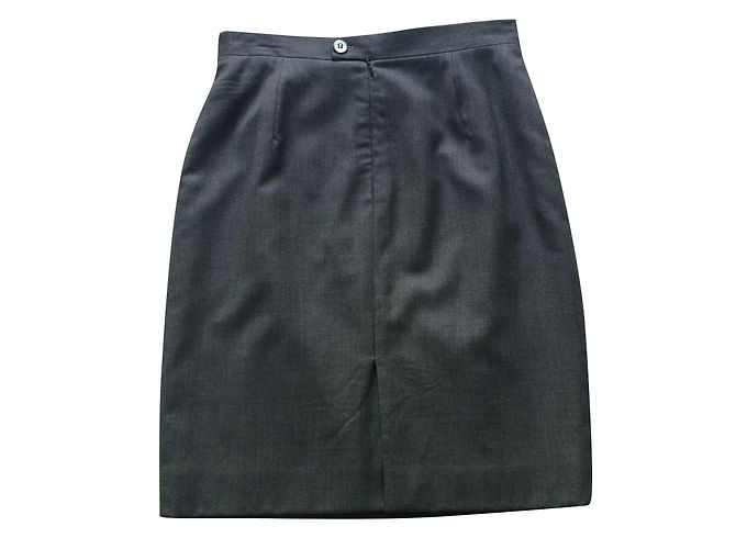 Falda de lana gris Loro Piana - vista 2