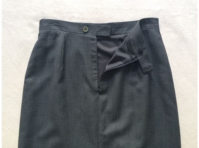 Falda de lana gris Loro Piana - vista 3