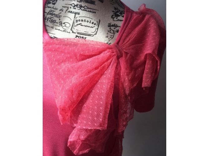 Camiseta Red Valentino Frambuesa de Algodón Fucsia - vista 4