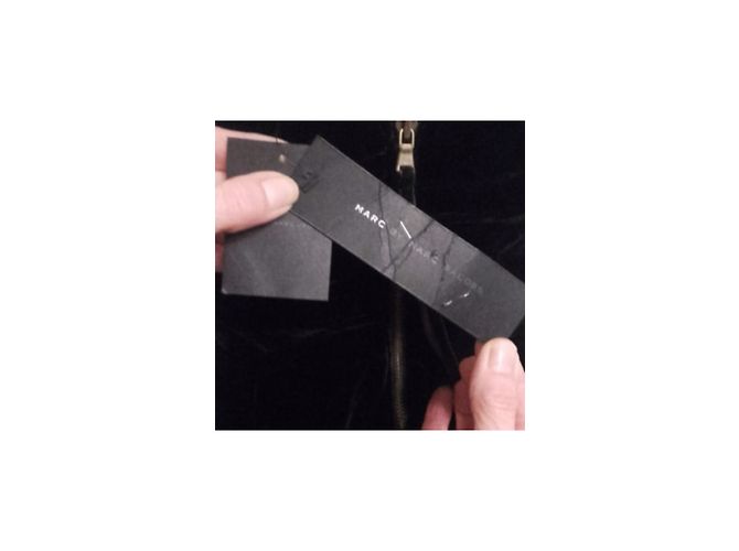 Marc by Marc Jacobs Kleid aus schwarzem Samt Bustier - Ansicht 4