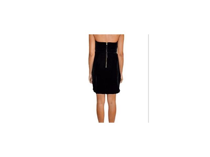 Marc by Marc Jacobs Kleid aus schwarzem Samt Bustier - Ansicht 7