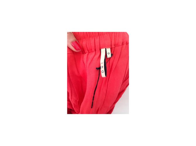 Falda Skater Iro Coral de Algodón Fucsia - vista 2