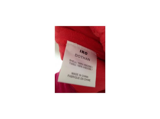 Falda Skater Iro Coral de Algodón Fucsia - vista 3