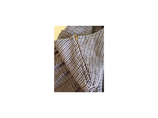 Falda plisada Isabel Marant azul gris algodón talla 2 - vista 3