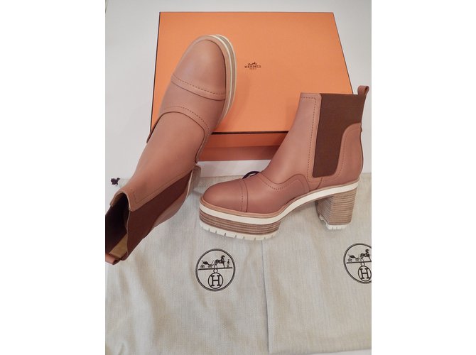 Hermès Stiefeletten Beige - Ansicht 6
