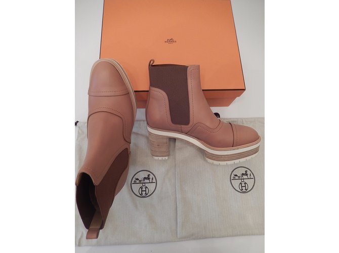 Hermès Stiefeletten Beige - Ansicht 7