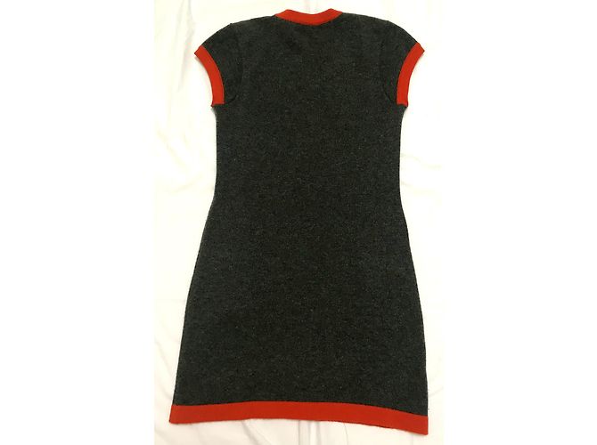 Chanel Kaschmir-Kleid Grau - Ansicht 6