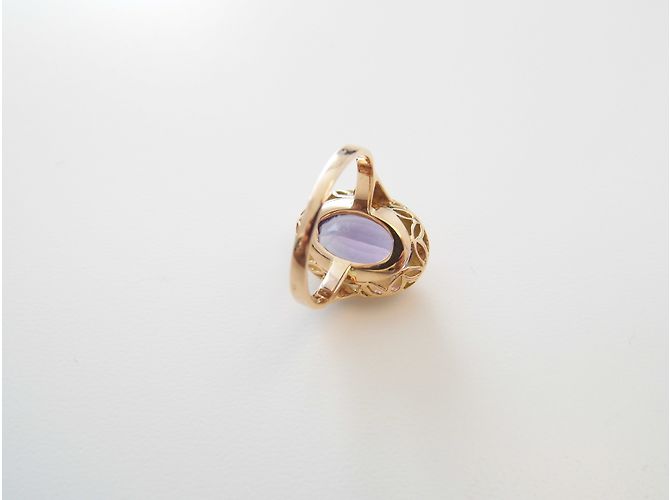 Autre Marque 750/000 Goldring mit Amethyst - Ansicht 3