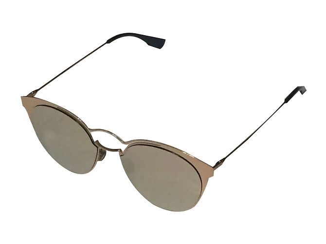 Gafas de sol Christian Dior de metal oro rosa - vista 2