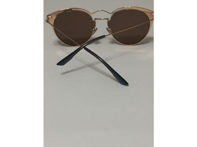 Gafas de sol Christian Dior de metal oro rosa - vista 4