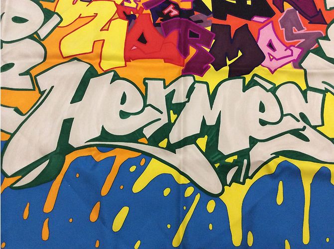 Hermès bufanda de edición limitada de streetart - vista 2
