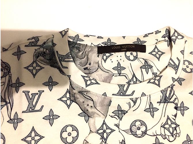 Louis Vuitton Safari Bianco sporco - vista 3