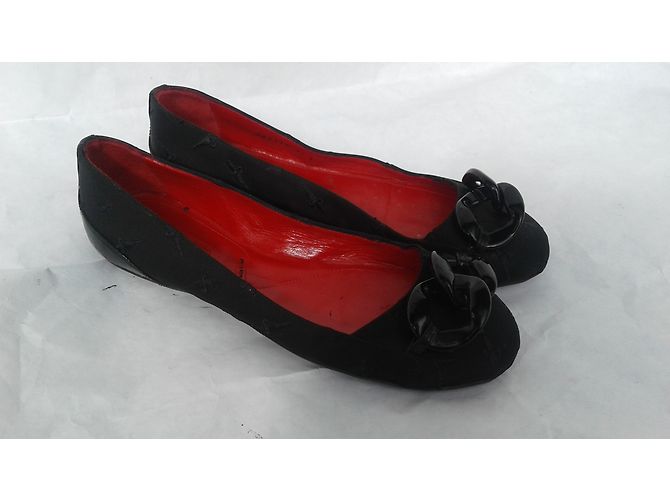 Bailarinas Cesare Paciotti Negras de Tela 37 Negro - vista 3