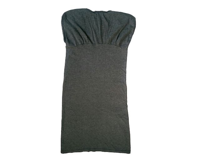 Vestido sin mangas Eric Bompard gris algodón cachemira - vista 2