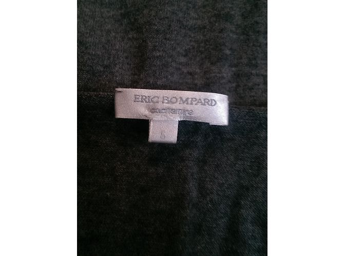 Vestido sin mangas Eric Bompard gris algodón cachemira - vista 3