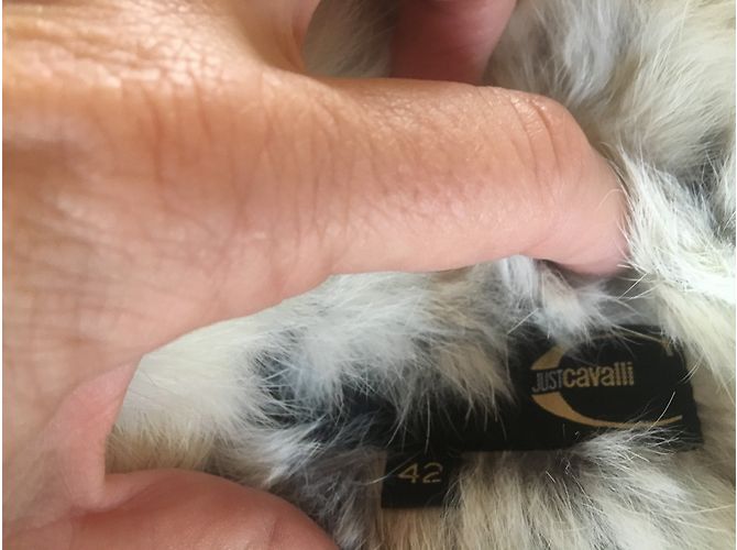 Just Cavalli Parka Kaki con forro de piel Caqui - vista 5