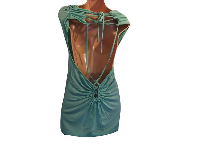 Roberto Cavalli Kleid Grün Viscose - Ansicht 2