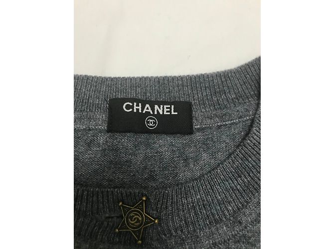 Chanel Paris Dallas Cardigan Gris antracita - vista 4