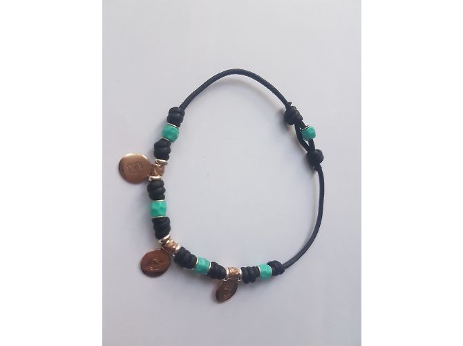 Dodo Pomellato Armbänder Schwarz Kupfer Türkis - Ansicht 3