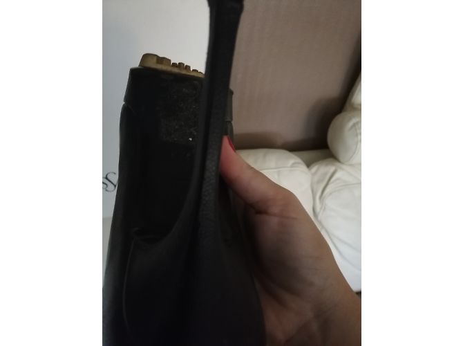 Stivaletti Yves Saint Laurent in pelle nera granulata 37 Nero - vista 4