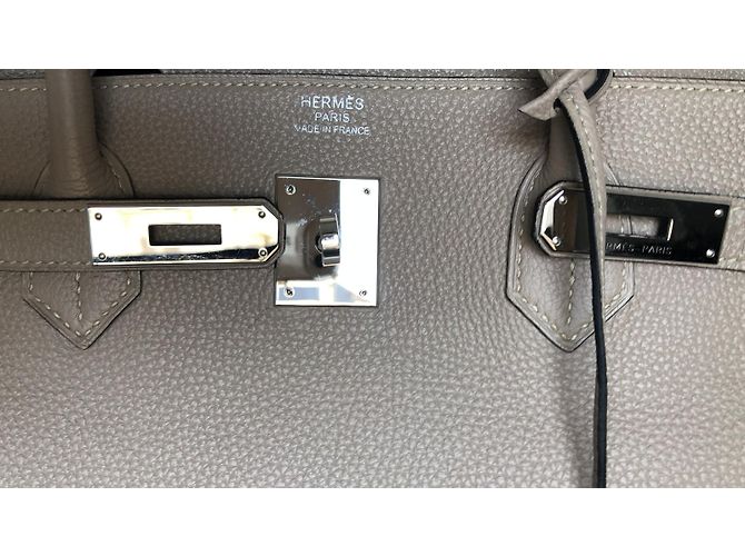 Birkin Hermès Bolso Gris - vista 6