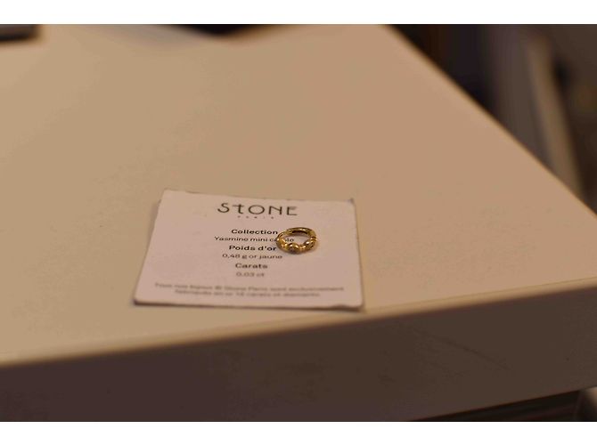 Autre Marque Orecchino a cerchio Yasmine Mini D'oro - vista 3