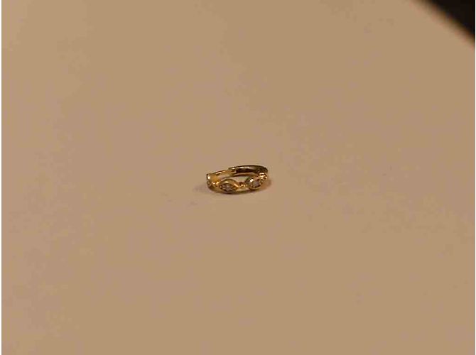 Autre Marque Orecchino a cerchio Yasmine Mini D'oro - vista 4