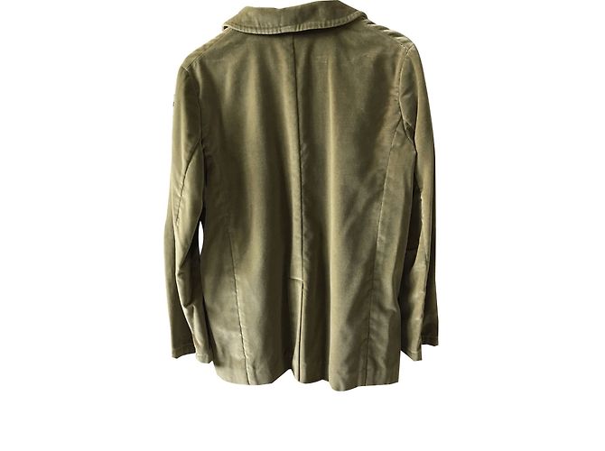 Barbara Bui Samtjacke Olivgrün Größe 38 - Ansicht 2