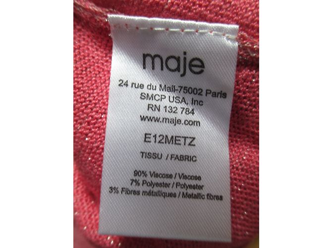 Suéter Maje rosa de viscosa talla 1 - vista 6