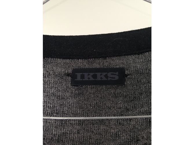 Ikks Schwarze Strickjacke aus Baumwolle mit Pailletten Größe L - Ansicht 3