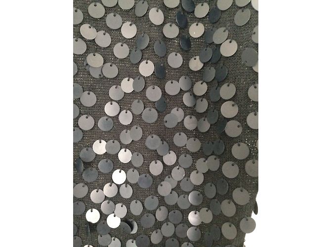 Ikks Schwarze Strickjacke aus Baumwolle mit Pailletten Größe L - Ansicht 4