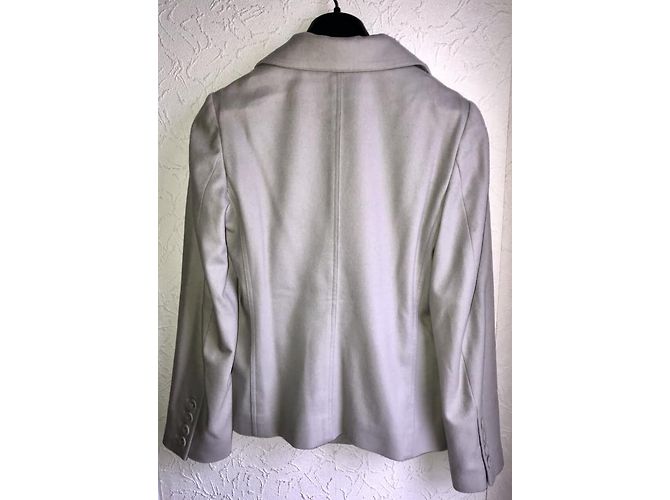 Blazer Sonia Rykiel 100% hellgrauer Kaschmir Anthrazitgrau - Ansicht 3