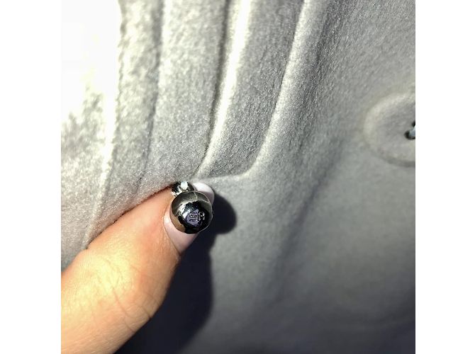 Blazer Sonia Rykiel 100% hellgrauer Kaschmir Anthrazitgrau - Ansicht 4