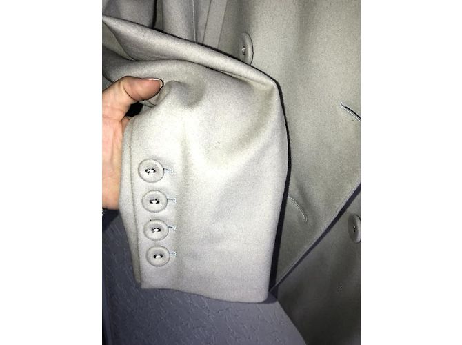 Blazer Sonia Rykiel 100% hellgrauer Kaschmir Anthrazitgrau - Ansicht 5