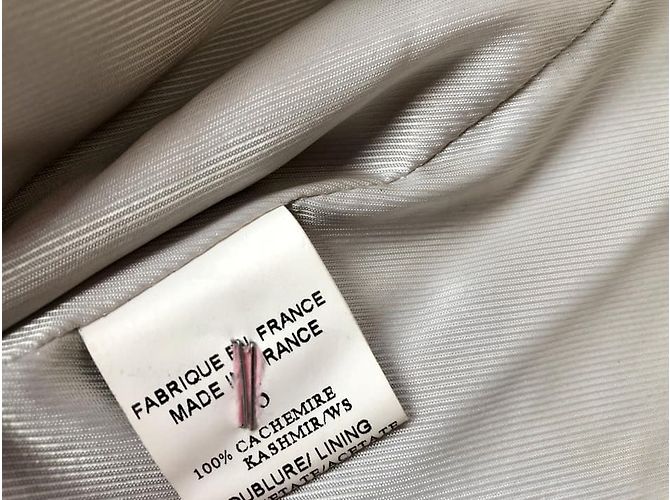 Blazer Sonia Rykiel 100% hellgrauer Kaschmir Anthrazitgrau - Ansicht 6
