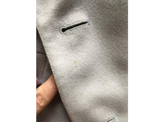 Blazer Sonia Rykiel 100% hellgrauer Kaschmir Anthrazitgrau - Ansicht 8