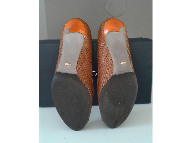 Sergio Rossi Leder Pumps Beige Größe 39 - Ansicht 5