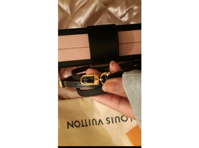 Petite Malle Louis Vuitton piccola malle Nero Rosa D'oro - vista 6