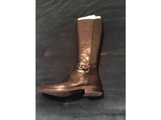 Autre Marque Schwarze Leder Reiterstiefel - Ansicht 5