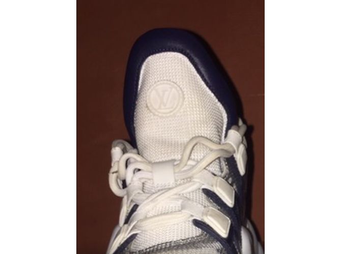 Louis Vuitton Archlight Sneaker Weiß Marine Leder 38 Marineblau - Ansicht 4