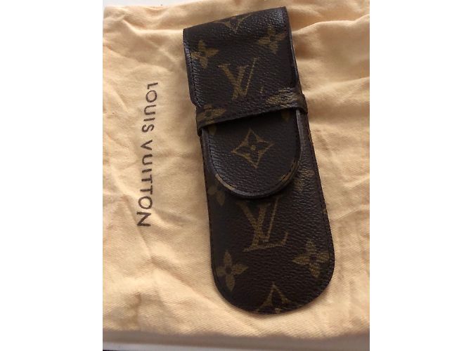Louis Vuitton Pen/glasses case Dark brown - view 3