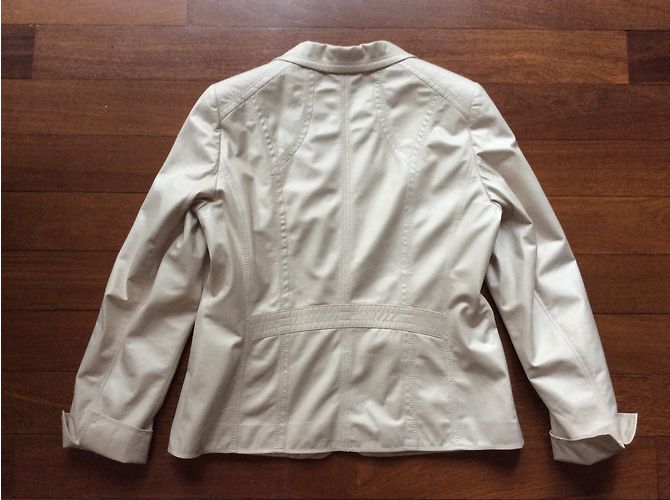 Autre Marque Jacke Un jour ailleurs Beige Kunstleder - Ansicht 10