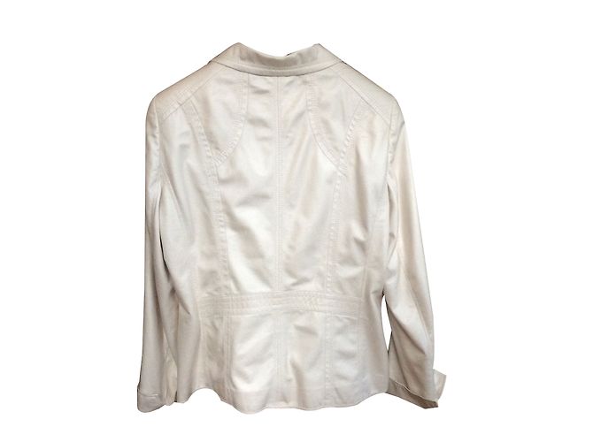 Autre Marque Jacke Un jour ailleurs Beige Kunstleder - Ansicht 2