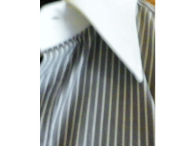 Camicia Valentino in cotone grigio - vista 2