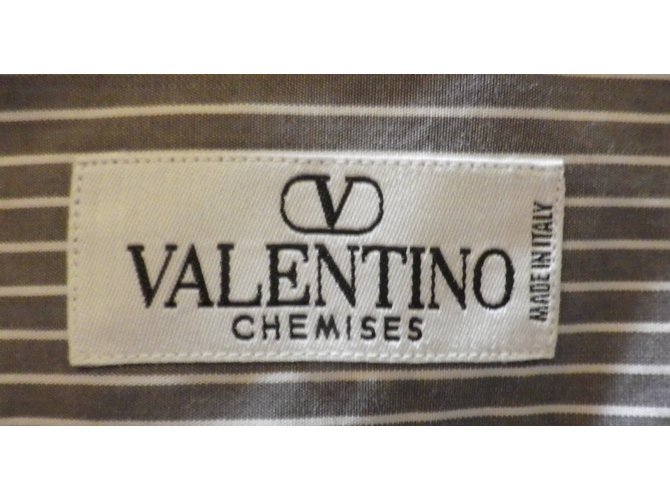 Camicia Valentino in cotone grigio - vista 4