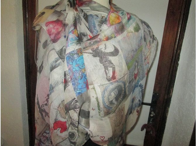 Autre Marque Unzerbrechlicher Evolution Schal XL Modell GRAFFITI - Ansicht 8