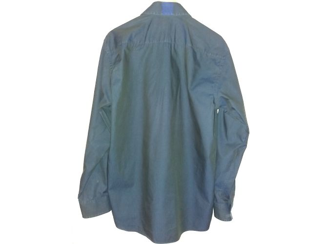 Camicia Pierre Cardin Uomo in Cotone Blu Navy a Righe Blu scuro - vista 2