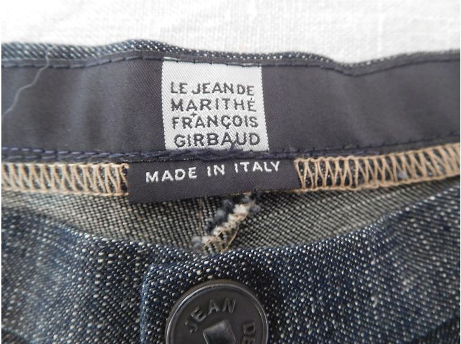 Marithé et François Girbaud Jeans Dritti Neri in Cotone Nero - vista 5