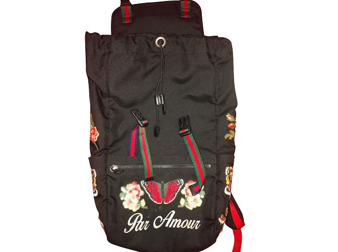 Gucci Black Cloth Backpack - view 2