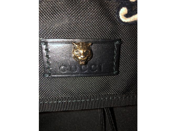 Gucci Black Cloth Backpack - view 3